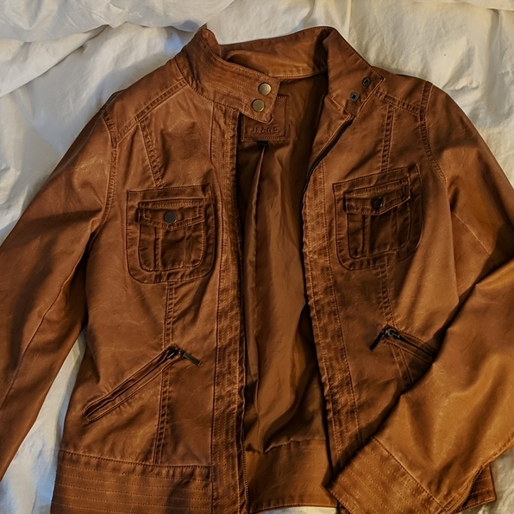 Faux leather jacket
